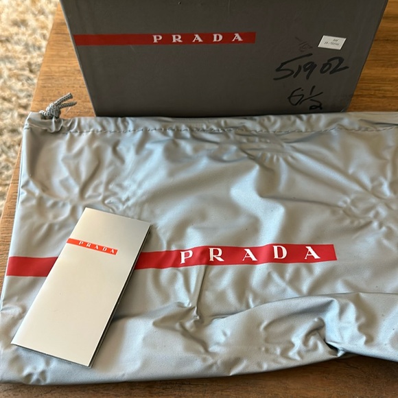 Brand New Prada Wedge boots. Size 6 1/2. Suede Made in Italy - Picture 7 of 8